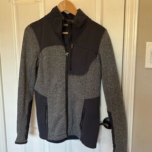Athleta grey women’s fleece jacket